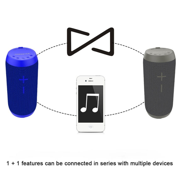 HOPESTAR P7 Mini Portable Rabbit Wireless Bluetooth Speaker, Built-in Mic, Support AUX / Hand Free Call / FM / TF(Grey)