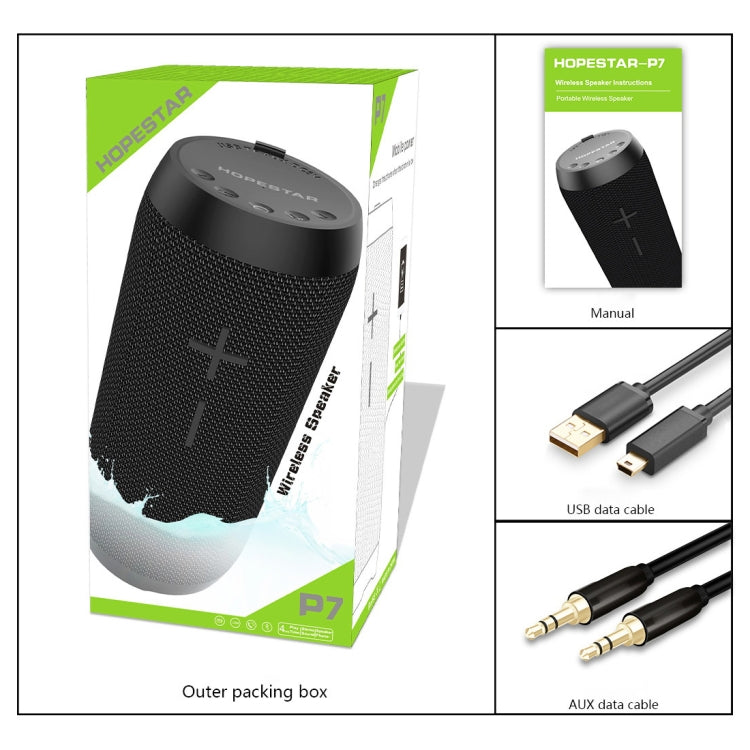 HOPESTAR P7 Mini Portable Rabbit Wireless Bluetooth Speaker, Built-in Mic, Support AUX / Hand Free Call / FM / TF(Grey)