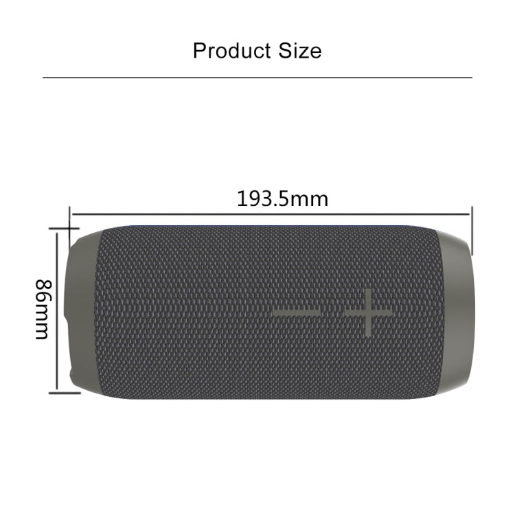 HOPESTAR P7 Mini Portable Rabbit Wireless Bluetooth Speaker, Built-in Mic, Support AUX / Hand Free Call / FM / TF(Grey)