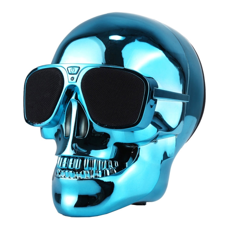 Sunglasses Skull Bluetooth Stereo Speaker, for iPhone, Samsung, HTC, Sony and other Smartphones (Blue)
