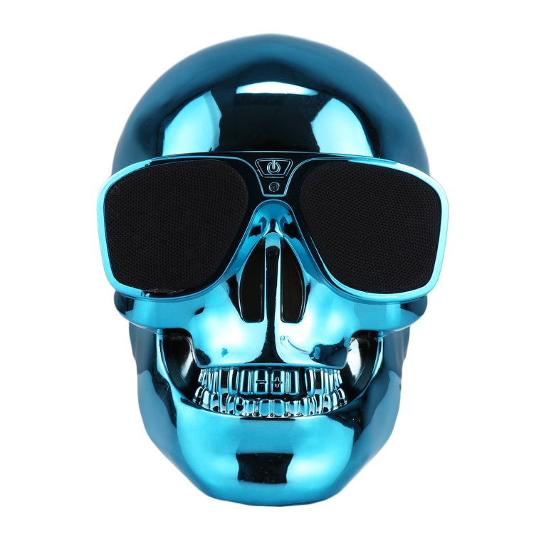 Sunglasses Skull Bluetooth Stereo Speaker, for iPhone, Samsung, HTC, Sony and other Smartphones (Blue)