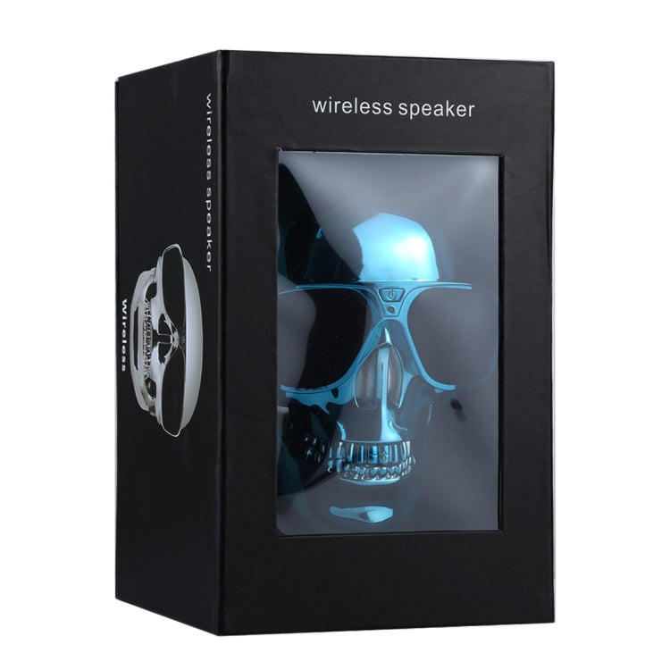 Sunglasses Skull Bluetooth Stereo Speaker, for iPhone, Samsung, HTC, Sony and other Smartphones (Blue)