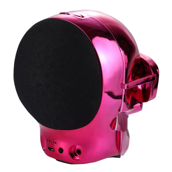 Sunglasses Skull Bluetooth Stereo Speaker, for iPhone, Samsung, HTC, Sony and other Smartphones (Red)