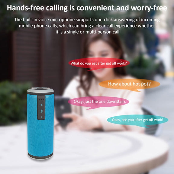 W-KING X6 Portable Water-resistant Bluetooth 4.0 Stereo Speaker(Green)