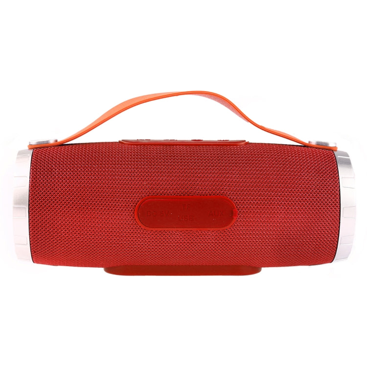 T&G TG109 Portable Wireless Bluetooth V4.2 Stereo Speaker with Handle, Built-in MIC, Support Hands-free Calls & TF Card & AUX IN & FM(Red)
