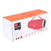T&G TG109 Portable Wireless Bluetooth V4.2 Stereo Speaker with Handle, Built-in MIC, Support Hands-free Calls & TF Card & AUX IN & FM(Red)
