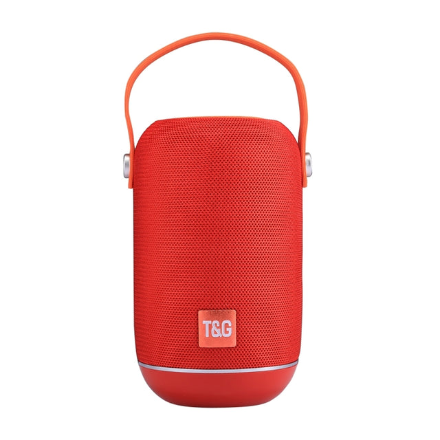 T&G TG107 Portable Wireless Bluetooth V4.2 Stereo Speaker with Handle, Built-in MIC, Support Hands-free Calls & TF Card & AUX IN & FM, Bluetooth Distance: 10m