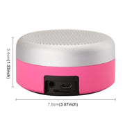 M227 Multifunctional Card Music Playback Bluetooth Speaker, Support Handfree Call & TF Card & AUX Audio Function(Magenta)