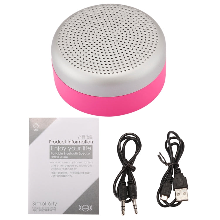 M227 Multifunctional Card Music Playback Bluetooth Speaker, Support Handfree Call & TF Card & AUX Audio Function(Magenta)