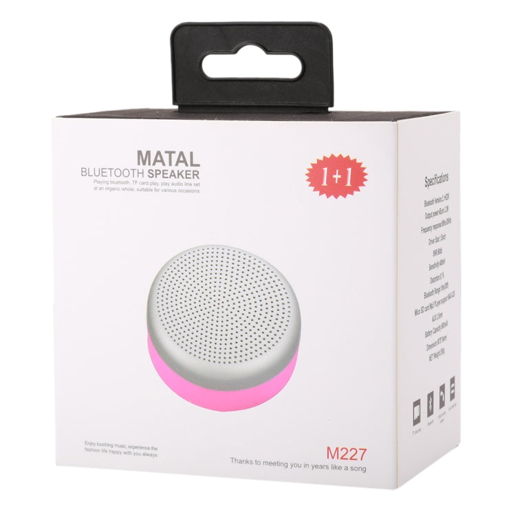 M227 Multifunctional Card Music Playback Bluetooth Speaker, Support Handfree Call & TF Card & AUX Audio Function(Magenta)