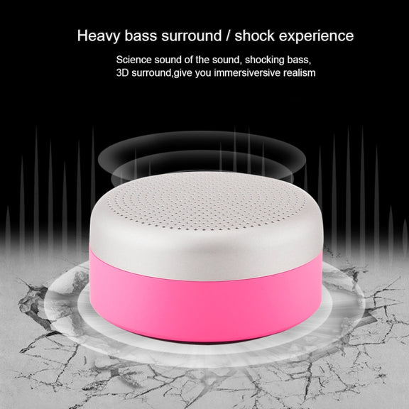 M227 Multifunctional Card Music Playback Bluetooth Speaker, Support Handfree Call & TF Card & AUX Audio Function(Magenta)