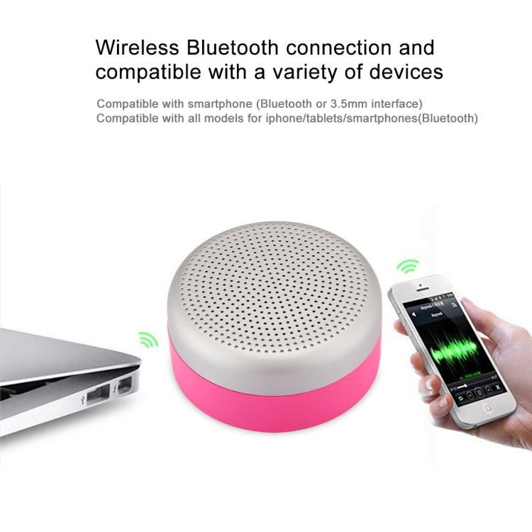 M227 Multifunctional Card Music Playback Bluetooth Speaker, Support Handfree Call & TF Card & AUX Audio Function(Magenta)