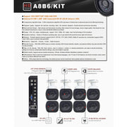 A8B6 8Ch Bullet IP Camera NVR Kit, Support Night Vision / Motion Detection, IR Distance: 15m