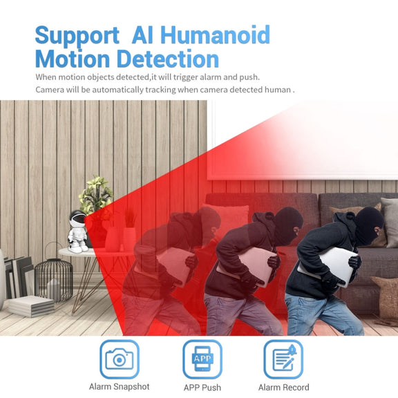 ESCAM PT205 HD 1080P Robot WiFi IP Camera, Support Motion Detection / Night Vision, IR Distance: 10m, EU Plug