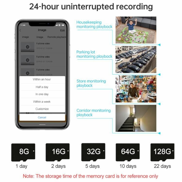 ESCAM WNK718 HD 3.0 Million Pixels 8-channel Wireless + 8IPC Wireless NVR Security System, EU Plug