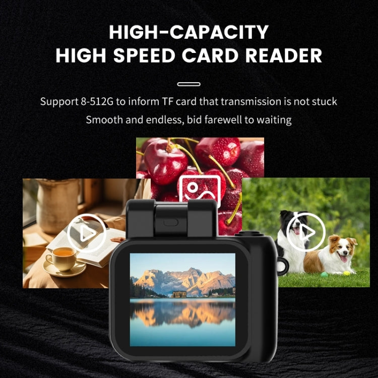 Y4000 Mini Camera 1080P HD Digital Camera with Screen Portable Retro Travel Vlog Student Small Camcorder (White)