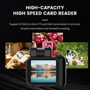 Y4000 Mini Camera 1080P HD Digital Camera with Screen Portable Retro Travel Vlog Student Small Camcorder (White)