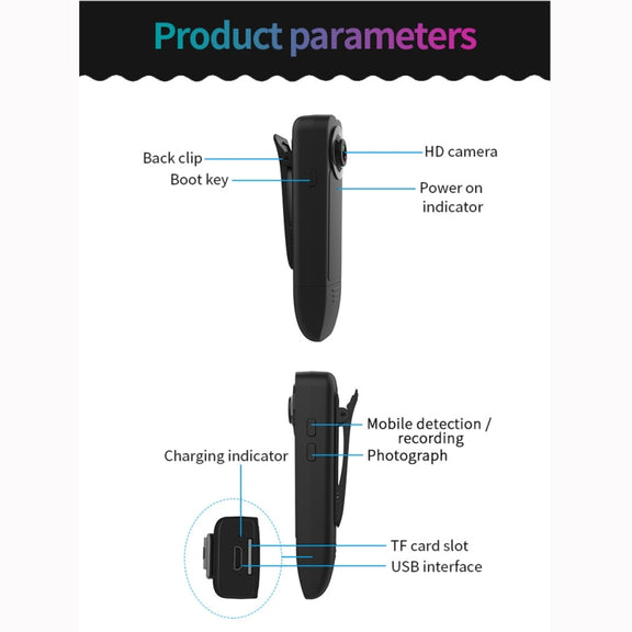 A18 1080P HD Portable Smart Extra Long Standby Recording Pen Camera(Black)