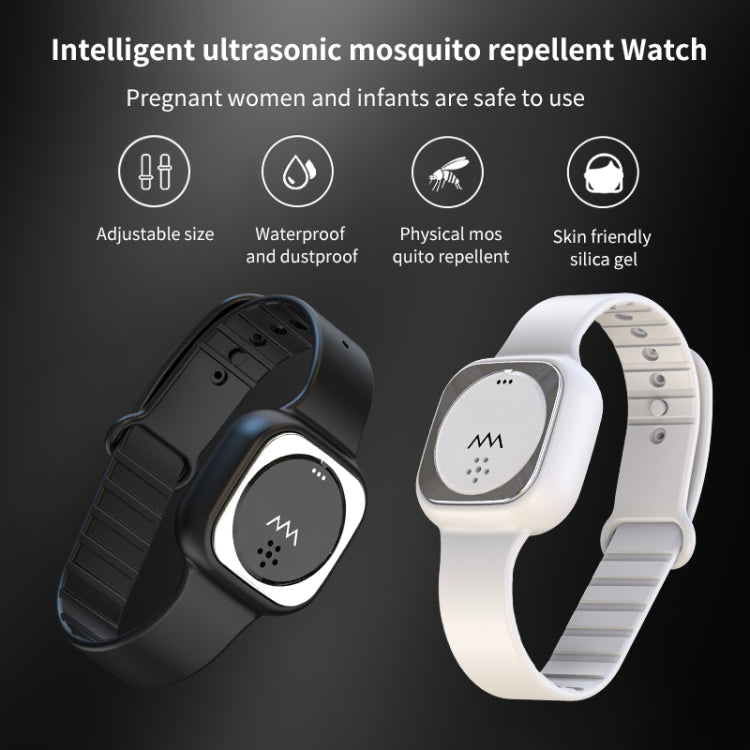 F8 Outdoor Silica Gel Mosquito Repellent Wristband(White)