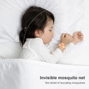 WT-M4 ABS+Silica Gel Children Mosquito Repellent Wristband (Yellow)