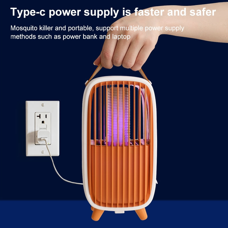WT-M2 ABS+Leather Retro Mosquito Killer (Orange)