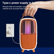 WT-M2 ABS+Leather Retro Mosquito Killer (Grey)
