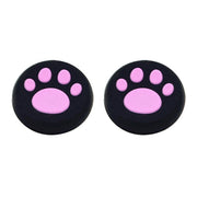 4 PCS Cute Cat Paw Silicone Protective Cover for PS4 / PS3 / PS2 / XBOX360 / XBOXONE / WIIU Gamepad Joystick(Pink)