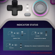 GameSir Nova NS T4N Wireless Gamepad Game Controller for Nintendo Switch (White)