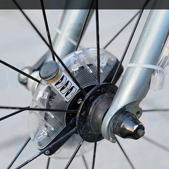 A108 Bicycle Decor Water-resistant Flower Drum Lamp Dazzle Warning Lamp, Size: 9.5*1.7cm