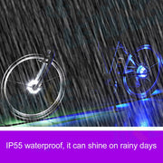 A108 Bicycle Decor Water-resistant Flower Drum Lamp Dazzle Warning Lamp, Size: 9.5*1.7cm