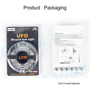 A108 Bicycle Decor Water-resistant Flower Drum Lamp Dazzle Warning Lamp, Size: 9.5*1.7cm