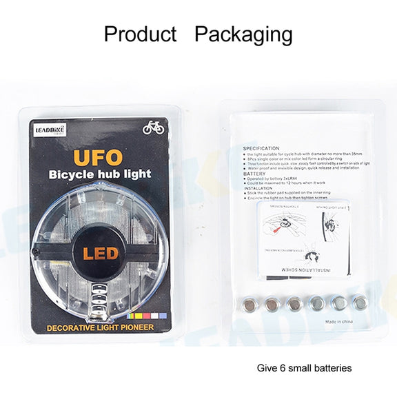 A108 Bicycle Decor Water-resistant Flower Drum Lamp Dazzle Warning Lamp, Size: 9.5*1.7cm