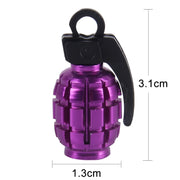 4 PCS Universal Car Tire Valve Caps(Purple)