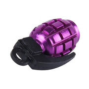 4 PCS Universal Car Tire Valve Caps(Purple)