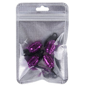 4 PCS Universal Car Tire Valve Caps(Purple)