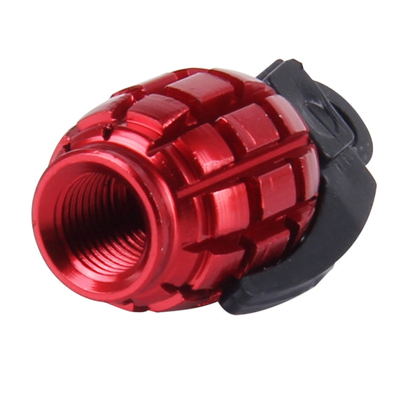 4 PCS Universal Car Tire Valve Caps(Red)