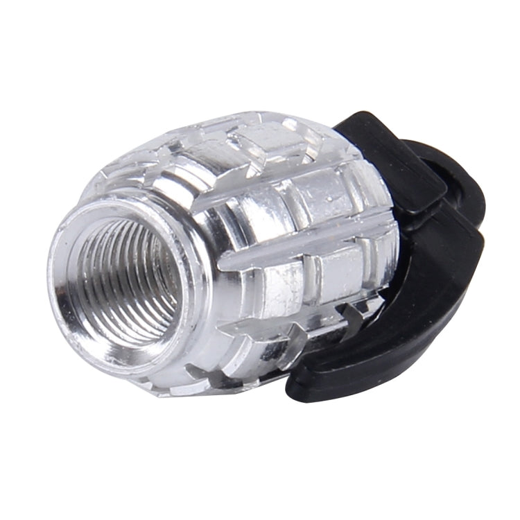 4 PCS Universal Car Tire Valve Caps(Silver)