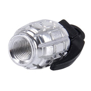 4 PCS Universal Car Tire Valve Caps(Silver)
