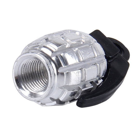 4 PCS Universal Car Tire Valve Caps(Silver)