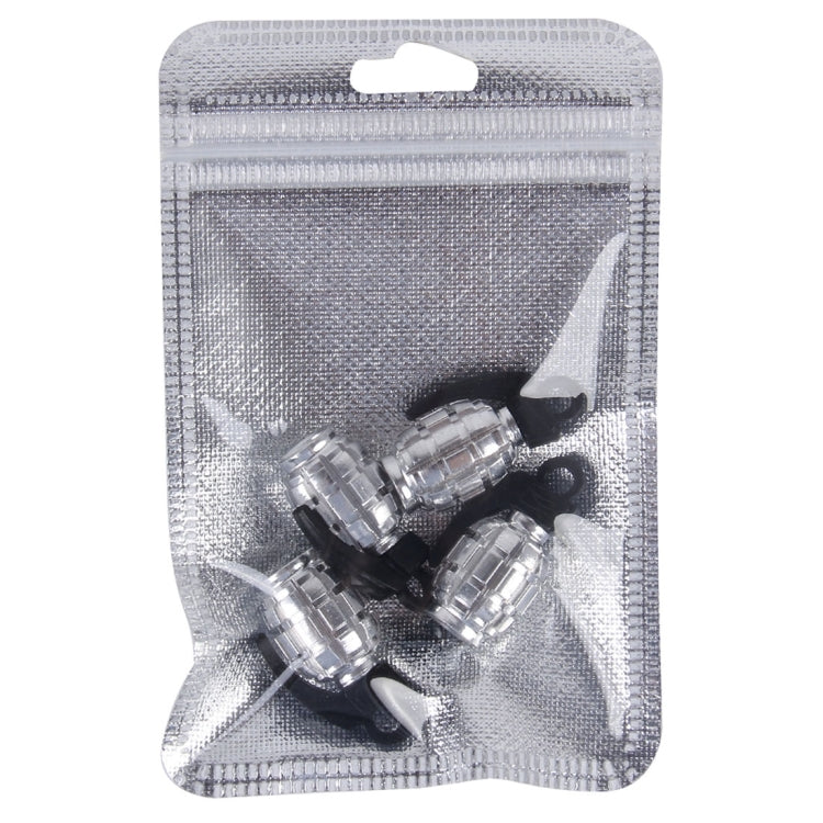 4 PCS Universal Car Tire Valve Caps(Silver)