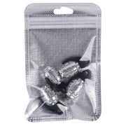 4 PCS Universal Car Tire Valve Caps(Silver)