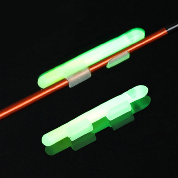 5 Packs OCEAN SUN Clip-On Luminous Float Night Fishing Light Stick, M, Fits Rod Tip 2.0-2.6mm