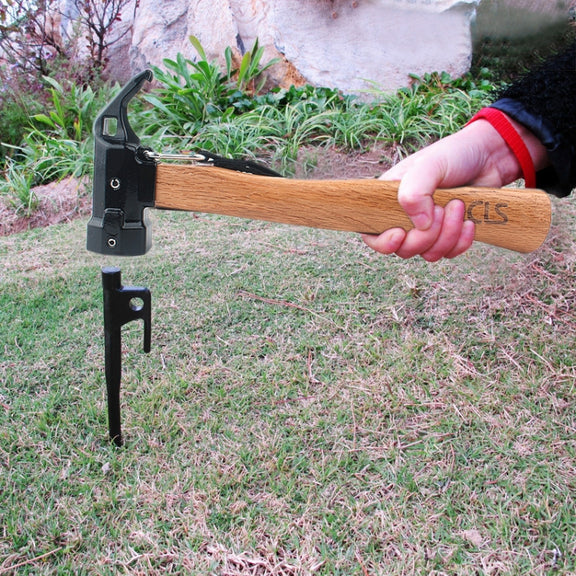 CLS-Outdoor Hexagonal Brass Brass Multi-function Nail Puller Shark Hammer
