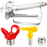 High Pressure Airless Sprayer Spray Gun & Nozzle Holder & Nozzle  Set , Paint Sprayer Sprayer Accessories (Red)