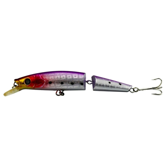 HENGJIA JM007-X 14cm 20.2g 2-section Plastic Hard Baits Artificial Fishing Lures with Treble Hook, Random Color Delivery