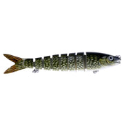 HENGJIA JM024-X 6# 13.6cm 18.7g Multi-section Plastic Hard Baits Artificial Fishing Lures with Treble Hook, Random Color Delivery
