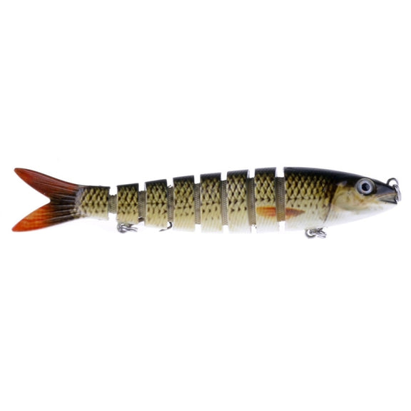 HENGJIA JM024-X 6# 13.6cm 18.7g Multi-section Plastic Hard Baits Artificial Fishing Lures with Treble Hook, Random Color Delivery
