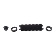 2 PCS AG30 Bicycle MTB Bike Lock-on Comfort Sponge Handlebar Hand-Stitched Grips(Black)