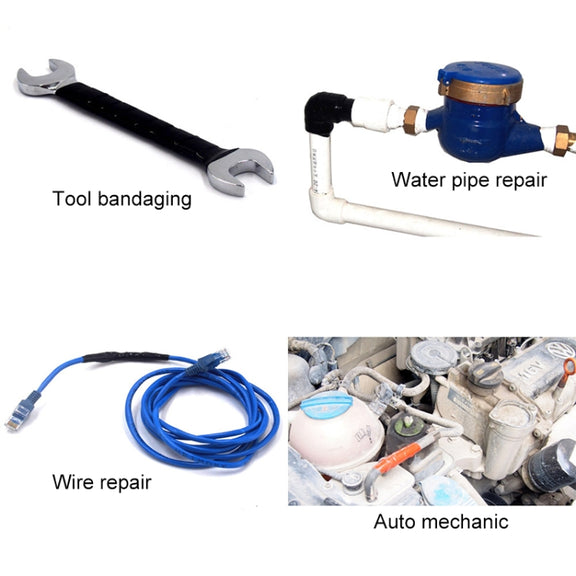 3m x 2.5cm Multi-function Water-resistant High Temperature Resistance Water Pipe Wire Silicone Self-adhesive Tape