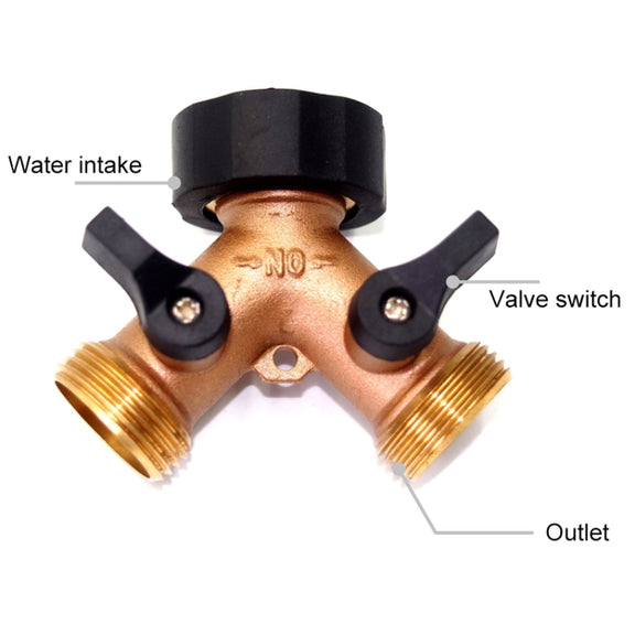 2 In 1 Household Water Tap Valve Shunt Connector